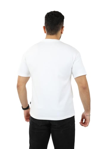 تيشرت رجالي صيفي اوفر سايز عصري بطبعة مميزة على ال...