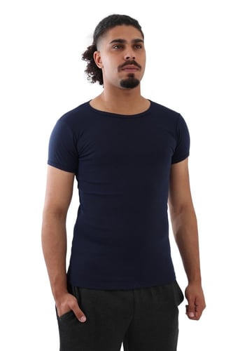 بدي رجالي - تي شيرت رجالي أسود