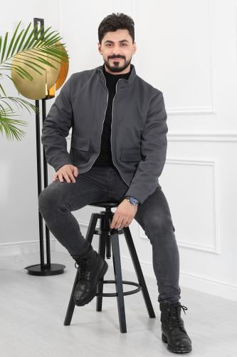 جاكيت رجالي شتوي كلاسيكي انيق مزود بجيب كبيرة