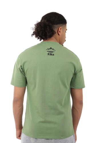 تيشرت رجالي صيفي اوفر سايز كاجوال بياقة مدورة مغلق...