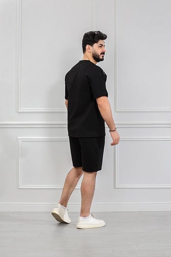 طقم رجالي اوفر سايز شورت - طقم شورت رجالي اوفر ساي...