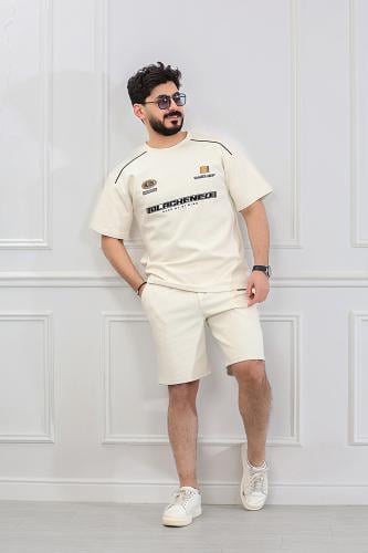 طقم رجالي اوفر سايز شورت - طقم شورت رجالي اوفر ساي...