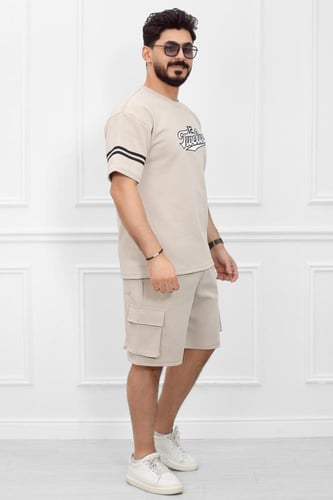 طقم رجالي اوفر سايز شورت - طقم رياضي رجالي اوفر سا...