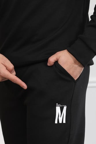 طقم رجالي شتوي مكون من سويت شيرت وبنطال