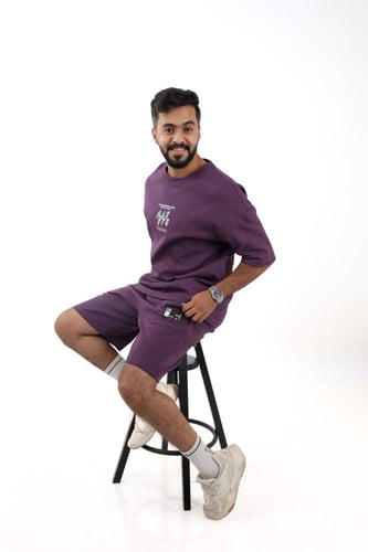 طقم رجالي كاجوال شورت مع تيشرت