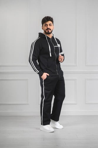 طقم رجالي شتوي دبل كاب فرو بسحاب