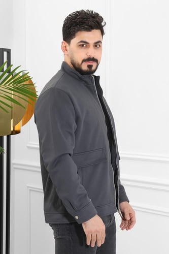 جاكيت رجالي شتوي كلاسيكي انيق مزود بجيب كبيرة