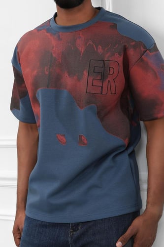 تيشرت رجالي اوفر سايز - تيشرت رجالي اوفر سايز مطبو...