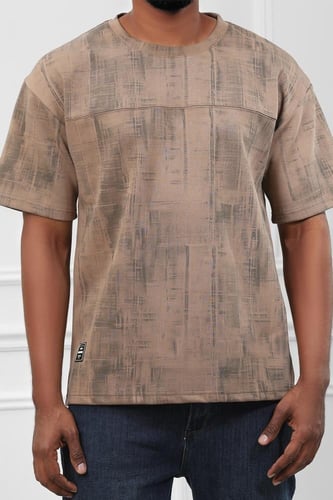 تيشرت رجالي اوفر سايز - تيشرت رجالي اوفر سايز مطبو...