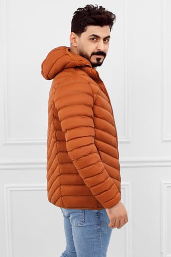 جاكيت رجالي شتوي منفوخ مع капюшон