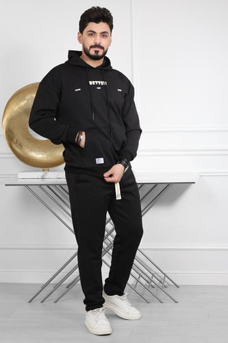 طقم رجالي شتوي قطن بمقاس واسع