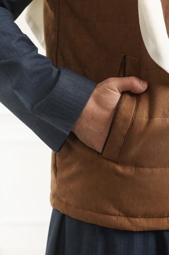 صدرية رجالي شتوي سحاب بجيب جانبية