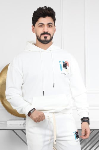 طقم رجالي شتوي اوفر سايز مكون من هودي و بنطال