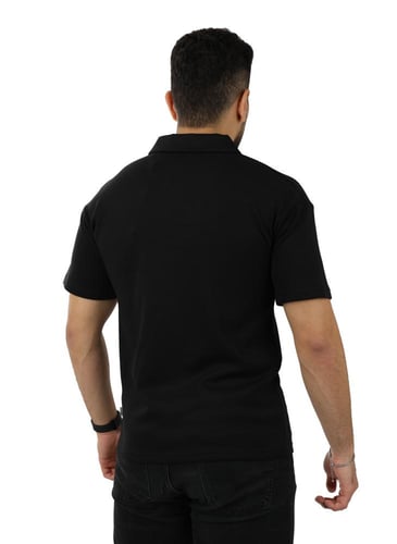 تيشرت رجالي صيفي اوفر سايز بياقة بولو وطباعة على ط...