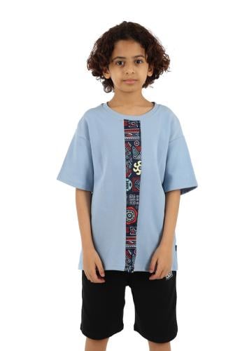 تشيرت شبابي - تي شيرت شبابي أزرق