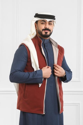 صدرية رجالي شتوي دبل فيس سحاب و جيب