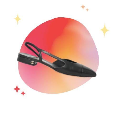 Slingback chanel black