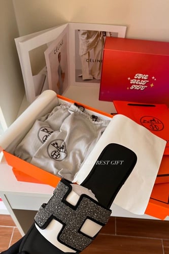 hermes sleeper - black Glitter