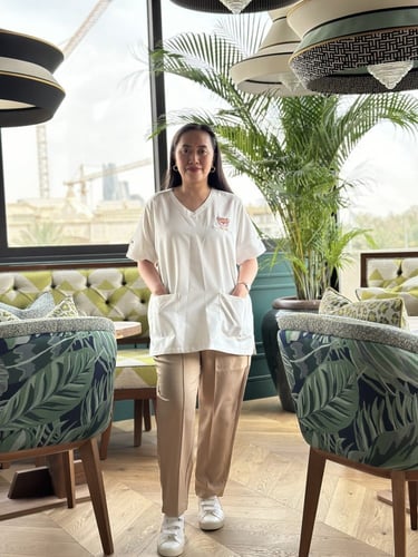 يونيفورم ناني مع تطريز