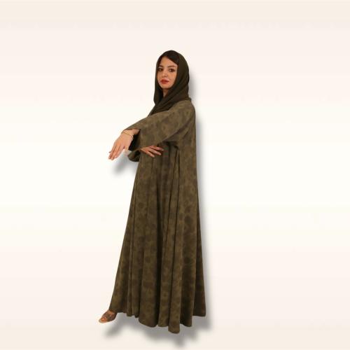 Olive Flared Abaya