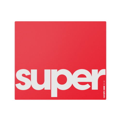 Superglide Glass Mousepad XL red