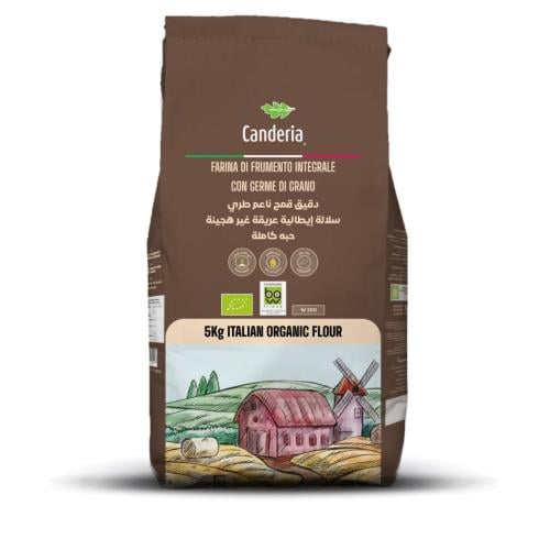 دقيق قمح طبيعي مع نخالة 100% مع جنين القمح