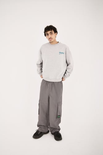 Gray oversize pullover
