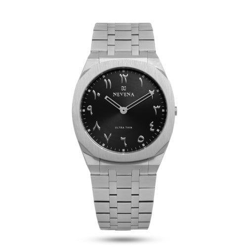 ساعة الحلم الرجالية ستيل باللون الفضي