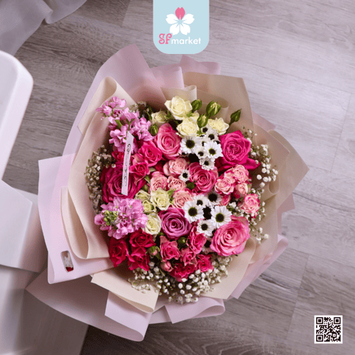 باقة ورد طبيعي NF099