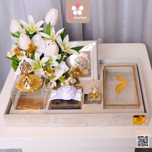 صندوق المهر المقوس البيج مع كتابة الاسماءحفر ليزر...