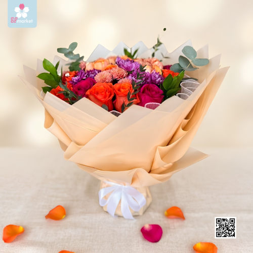 باقة ورد طبيعي NF118