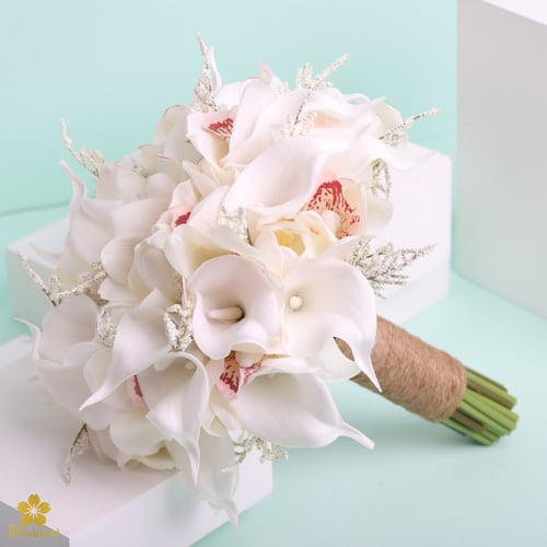 مسكة عروس ورد صناعي M1193