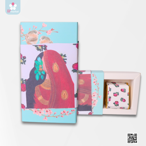 توزيعات شيكولاته بلجيكي 4 حبات مع الثيم و العلبه