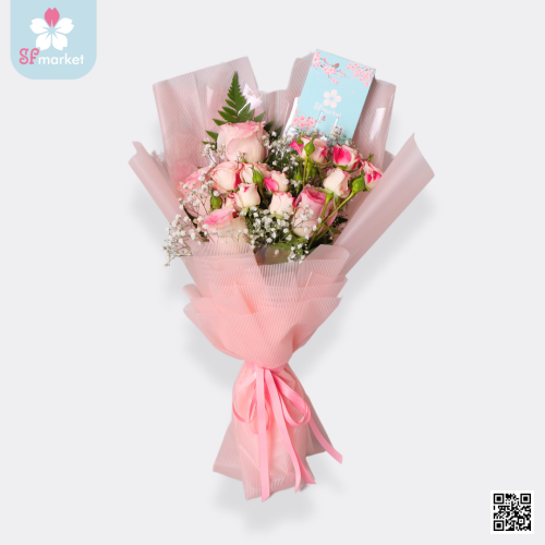 باقة ورد طبيعي بنك NF053