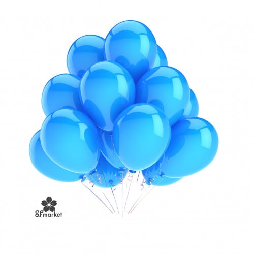 بلون هليوم لون ازرق فاتح للحبة الواحدة