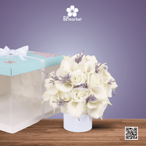 مسكة عروس ورد صناعي M1260