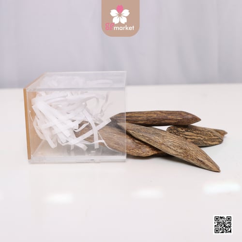 صندوق المهر المقوس البيج مع كتابة الاسماء بأكليريك...