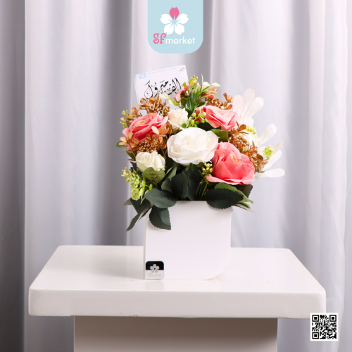 باقة ورد صناعي ريش AF065