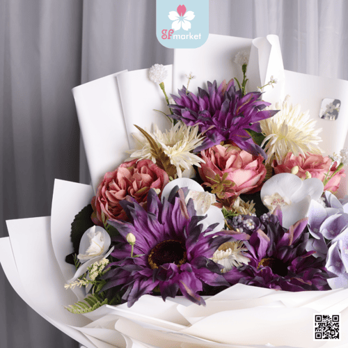 باقة ورد صناعي AF050