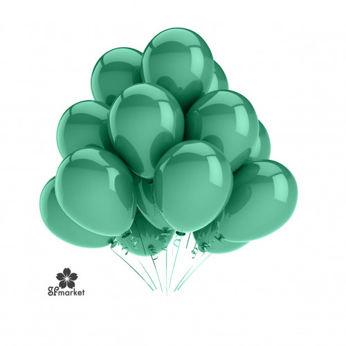 بلون هليوم لون الأخضر الغامق للحبة الواحدة