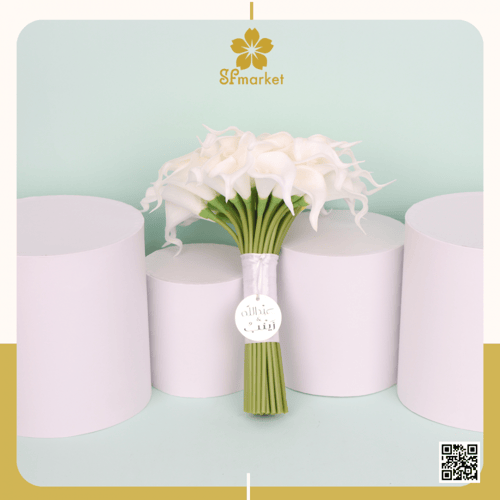 مسكة عروس ورد صناعي M1241