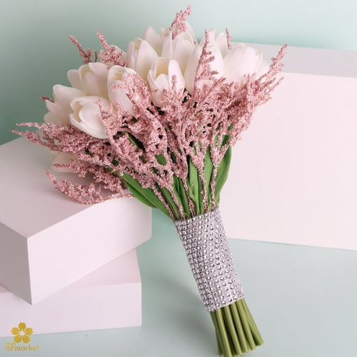 مسكة عروس ورد صناعي M1205