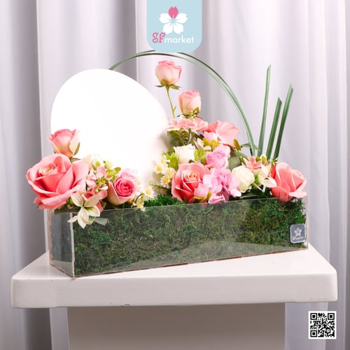 ستاند اكرليك بالاسم حسب الطلب مع الانبولة S187