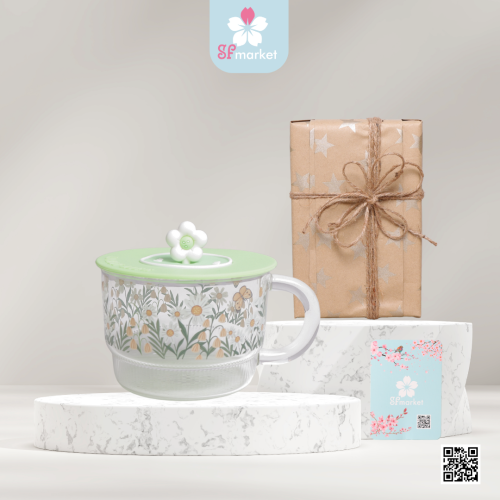 كوب سراميك مع الغطاء Q004