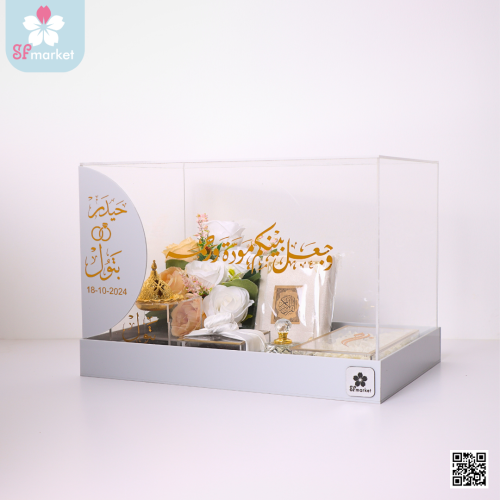 صندوق مهر إكرليك مع طباعة الاسماء DB033