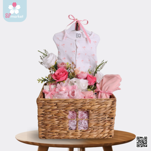 بكج هدية مواليد بناتي G100