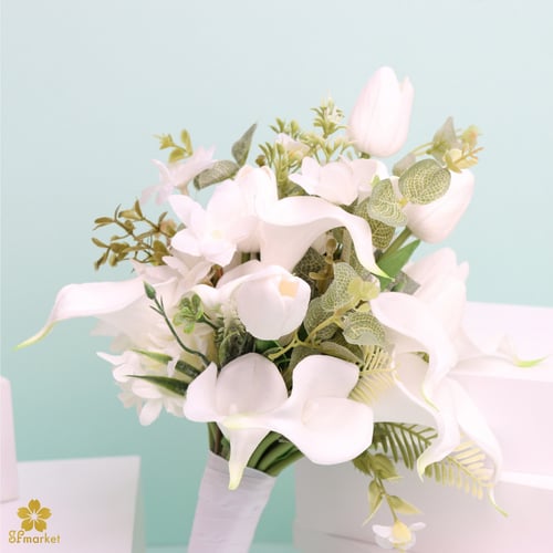 مسكة عروس ورد صناعي M1168