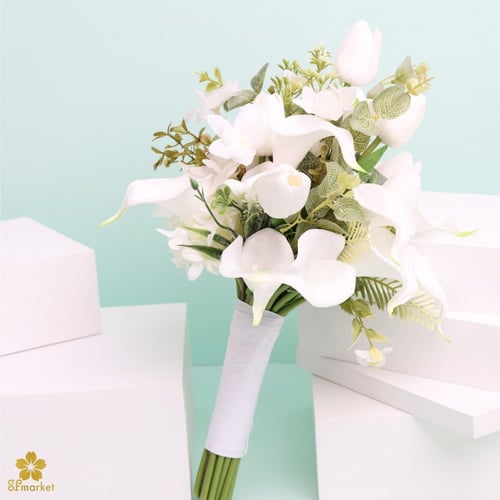 مسكة عروس ورد صناعي M1168