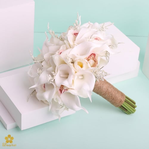 مسكة عروس ورد صناعي M1193