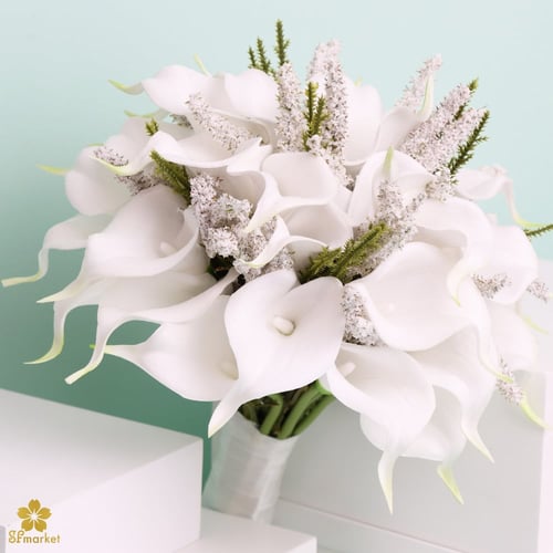 مسكة عروس ورد صناعي M1177